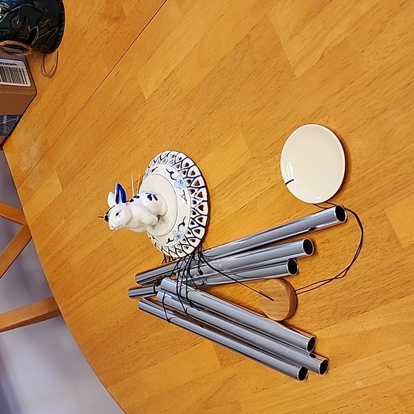 Ceramic Rabbit Wind Chime - Picture 2 of 3